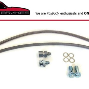 1985-1993 Front Mustang hose kit for Cobra brake conversion