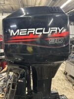 1996 Mercury 90 oil injected two stroke long shaft/ XL tiller/remote freshwater