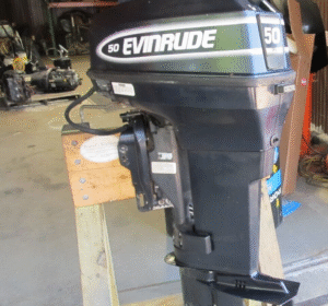 1998 50 50HP Evinrude 2 Stroke Outboard Motor SPL 20" w/ Power Trim & Tilt - Image 3