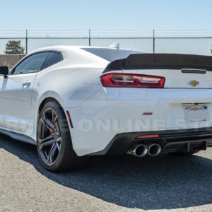1LE Extended BLACK Rear Trunk Lid Wickerbill Spoiler For 16-Up Chevrolet Camaro