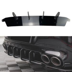1x Car Rear Bumper Diffuser Shark Fin For Mercedes Benz CLA C118 CLA35 CLA45 AMG