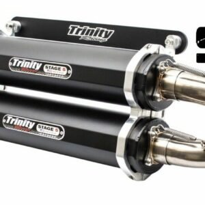 2015-2023 Polaris Rzr 1000xp Trinity Racing Stage 5 Dual Slip-On Exhaust Black