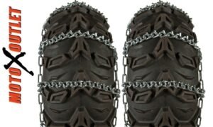 25X10-12 Atv Tire Chains 25X10X12 26x10-12 25 10 12 Snow Ice 26x10x12 V Bar UTV - Image 2