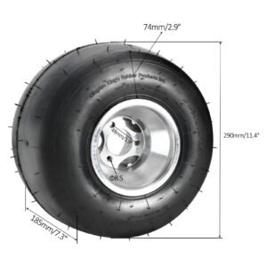 2pc 11x7.10-5 11x7.10x5 Rear Tires Wheels Axle Hub for Racing Karting Drift Bike - Image 3