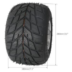 2pc 11x7.10-5 5'' Rear Wheel Rain Tire Tubeless Go Kart Buggy ATV Quad Pit Bike - Image 2