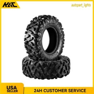 2Pcs 25×8-12 Sport ATV UTV Tires 25×8×12 All Terrain 6Ply 25-8-12 Z-199 Rubber