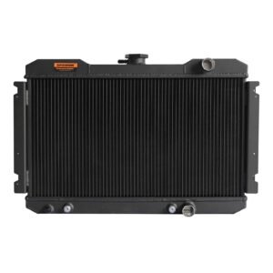 3 Row Aluminum SPAWON Black Radiator For 1983-1985 Nissan 720 2.0L L4 AT MT 943 - Image 4