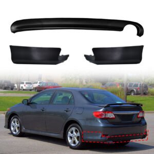 3Pcs Rear Lower Body Kit Lip Left+Right For 2011-2013 Toyota Corolla S/XRS Style