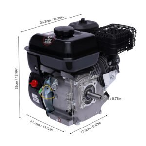 4-stroke 7.5hp engine, good radiator for electric motor, high-pressure cleaner