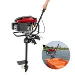 4-Stroke 8 HP Outboard Motor Fishing Boat Engine Air-Cooling TCI 196CC Gasoline