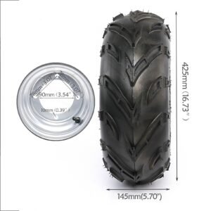 4pcs 16x8-7 Tire Rim Wheel 4x110mm Quad ATV Coolster 110cc 125cc Go Kart Mower - Image 2