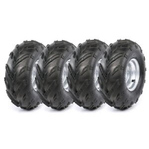 4pcs 16x8-7 Tire Rim Wheel 4x110mm Quad ATV Coolster 110cc 125cc Go Kart Mower
