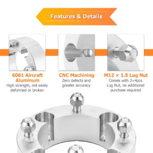 4Pcs 2.0" Wheel Adapter Spacer 4x137mm for Can-Am Maverick X3/X3 MAX 2017-UP - Image 2