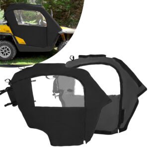 4PCS Fit Can-Am Commander 800 1000 11-20 Soft Doors & Rear Panel Enclosures