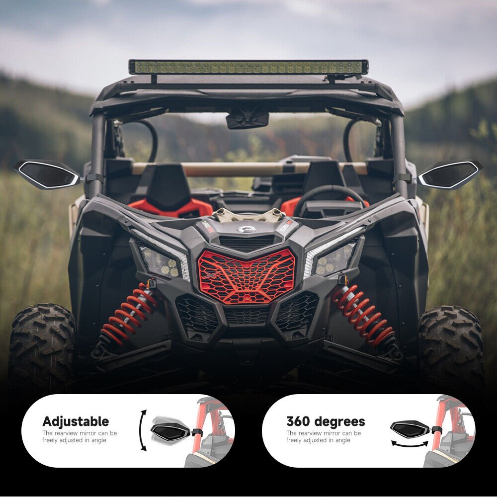 Adjustable Motorcycle Rearview Mirrors Side Mirror For Can-Am Can Am Maverick X3 - Image 3
