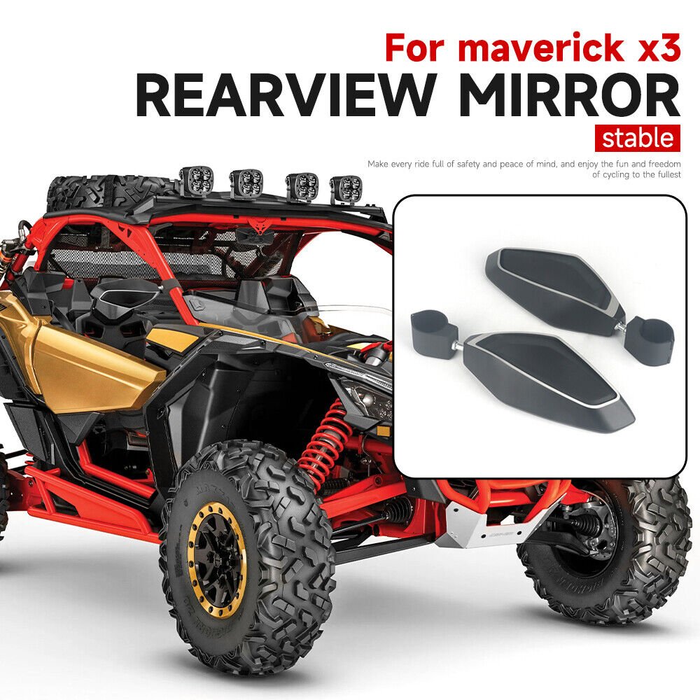 Adjustable Motorcycle Rearview Mirrors Side Mirror For Can-Am Can Am Maverick X3