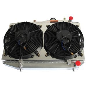 Aluminum Radiator + Fan Shroud Fit Toyota Corolla 1984-1987 L4 1.6L SPAWON MT - Image 4