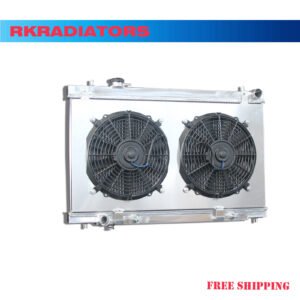 Aluminum Radiator + Fan Shroud For Nissan 350Z 3.5L V6 VQ35DE 2003-2006 2576 AT