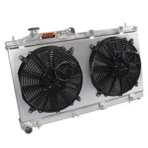 Aluminum Radiator With Fan Shroud For Impreza WRX 08-14 Subaru H4 2.5 2Row 13091 - Image 2