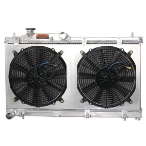Aluminum Radiator With Fan Shroud For Impreza WRX 08-14 Subaru H4 2.5 2Row 13091 - Image 4