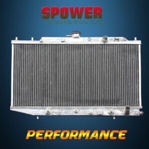 AT For Honda Civic CX DX EX LX DX HF Si L4 1.5L 88-91 2-Row Aluminum Radiator