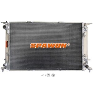 AT SPAWON For Audi A4 A5 A6 Q3 Quattro Q5 2009-2018 L4 1.8 2.0 Aluminum Radiator