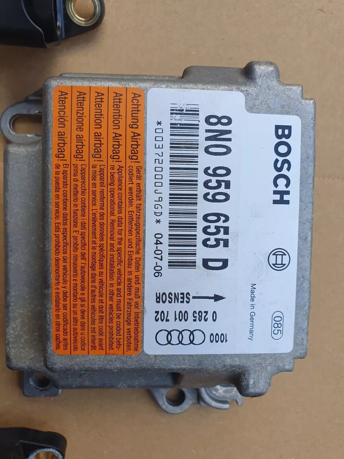 Audi TT MK1 8N Control Module With Crash Sensors 8N0959655D USA SHIPPED - Image 2