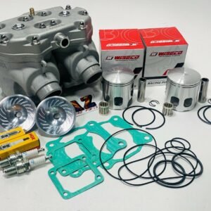 Banshee Athena 68mm 400 Big Bore Cylinders WISECO Pistons Cool Head Turbo Domes