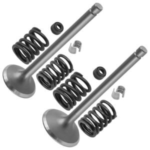 Caltric Intake & Exhaust Valve Kit For Kawasaki Bayou 300 KLF300 4x4 1986-2005