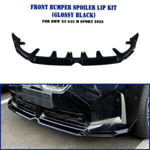Car Gloss Black Front Lower Spoiler Lip Splitter For BMW X3 G45 M Sport 2025