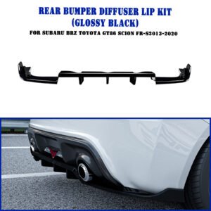 Car Gloss Black Rear Diffuser Lip For Subaru BRZ Toyota GT86 Scion FR-S 13-20 14