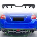Carbon Fiber Look Rear Bumper Diffuser Lip Kit For Subaru WRX STI VA 15-21 2018
