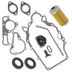 Crankcase Cover Gasket Kit w/ Governor for Kawasaki Mule 2520 KAF620 1995 - 2000