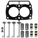 Cylinder Intake Exhaust Valve Gasket Kit for Polaris Ranger XP 700 4X4 2005-08