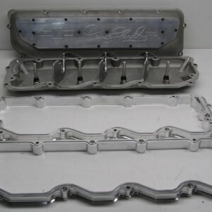 DALE EARNHARDT INC RO7 SBC ALUM 2 PC VALVE COVERS W/ OIL SPRAYERS RACE 020515-10