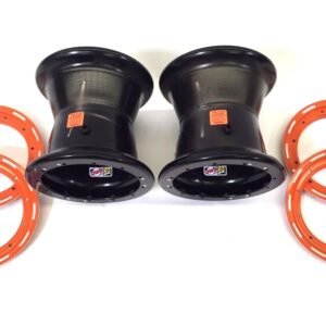 DWT G3 Orange Rear Dual Beadlock Rims Wheels 9" 9X9 4/115 YFZ450 Banshee Raptor
