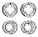 DWT POLISHED A5 10" 4+1 FRONT 10" 10X10 REAR RIMS HONDA TRX 450R 250R 400EX 400X