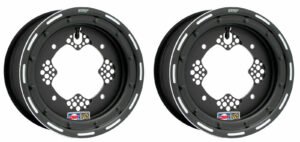 DWT ROK'N LOK Front Black Beadlock Rim Wheels 10" 10x5 3+2 4/156 Raptor 700 700R
