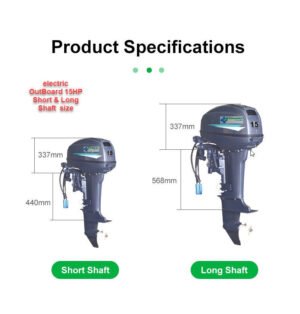 electric outboard Front Remote Control 15HP,72V_Peak30Kw_waterCool kit by FedEx - Image 3