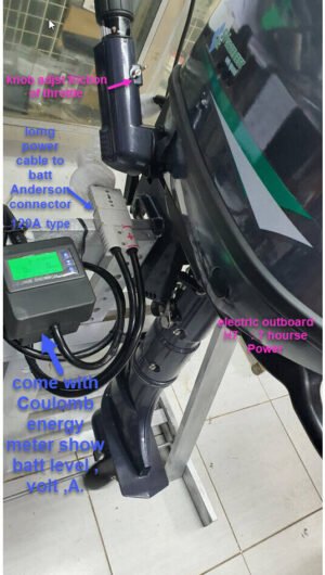 electric outboard48v 7HP 5.3KwPeak12KwWaterCool Tiller Hi Torque ratio2.1, FedEx - Image 2