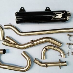 Empire Industries Black Full Exhaust System Pipe Kawasaki Brute Force 650 750