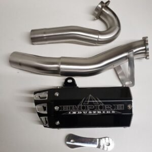 Empire Industries Black Hybrid Full System Exhaust Pipe Honda TRX 450 2006+
