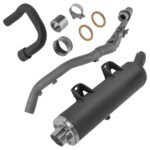 Exhaust Header Pipes And Gaskets For Yamaha Raptor 660R YFM660RSE Special 2005