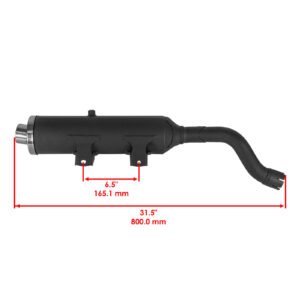 Exhaust Muffler W/Gasket for Yamaha YFZ450Se YFZ 450 Se 2005-2007/YFZ450Se2 2007 - Image 2