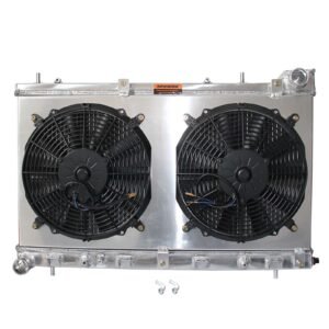 Fit Subaru 2004-2005 Forester XT 2.5L H4 EJ255 Radiator + Fan Shroud 2 Row AT MT - Image 3