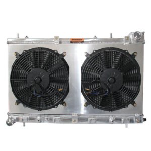 Fit Subaru 2004-2005 Forester XT 2.5L H4 EJ255 Radiator + Fan Shroud 2 Row AT MT - Image 4
