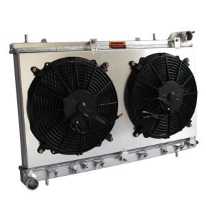 Fit Subaru 2004-2005 Forester XT 2.5L H4 EJ255 Radiator + Fan Shroud 2 Row AT MT