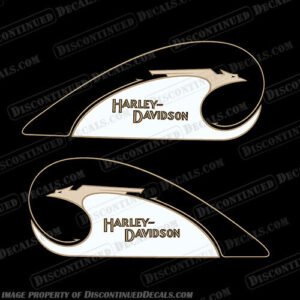 Fits Harley-Davidson Bird Tank Motorcycle Decals (Set of 2) - Style 3