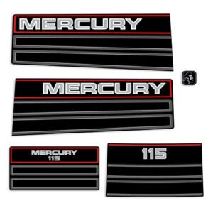 Fits Mercury 115hp Outboard Engine Kit 1994-1995 Boat Motor Decals Stickers 90