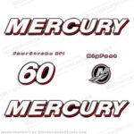 Fits Mercury 60hp 4-Stroke EFI Bigfoot (Straight) Decal Kit